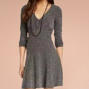 🖤 Free People “Heartstopper” Tweed Mini Dress – Size L (M/L Fit)